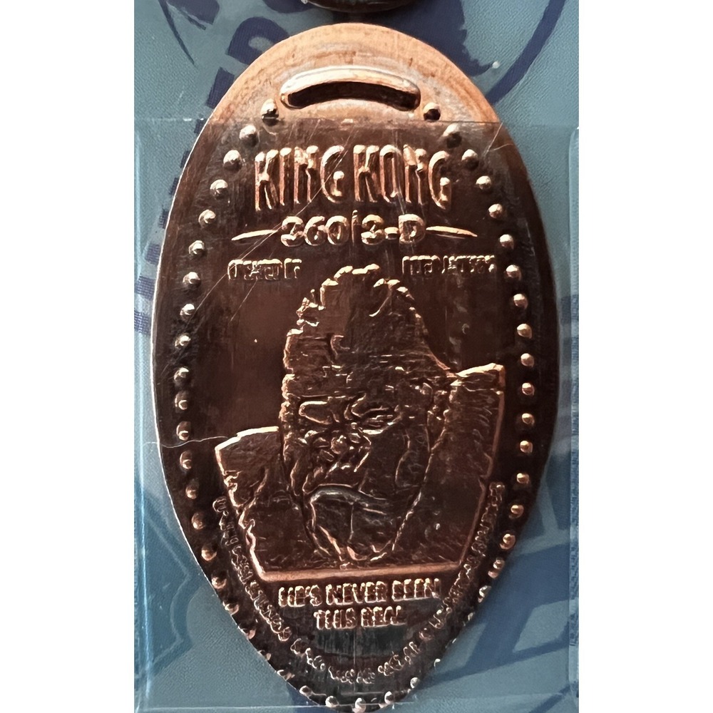 King Kong 3D Universal Studios Hollywood pressed elongated‎ penny A5